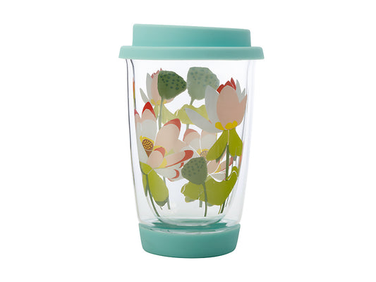 Royal Botanic Gardens Lotus Double Wall Glass Mug 380ML Gift Boxed