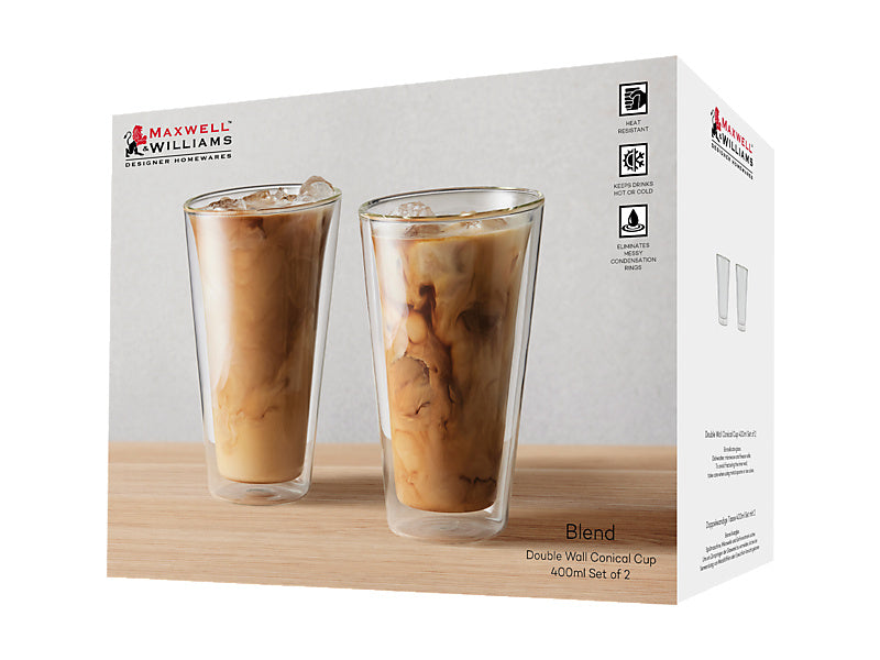 Blend Double Wall Conical Cup Set of 2 Gift Boxed