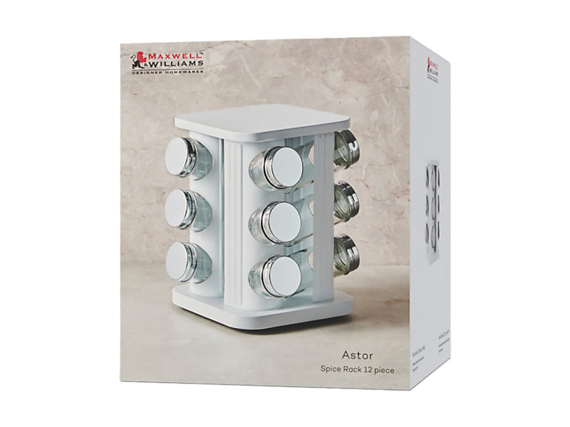 Astor Spice Rack 12pc Unfilled Gift Boxed