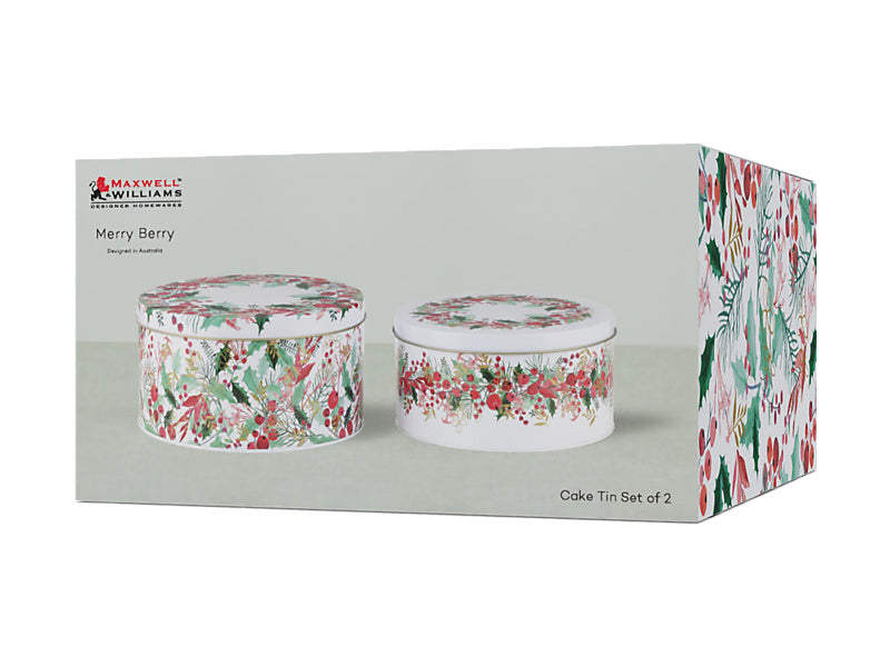 Merry Berry Tin Set of 2 Gift Boxed