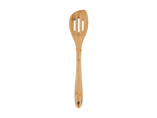 Evergreen Bamboo Slotted Peaked Spoon
