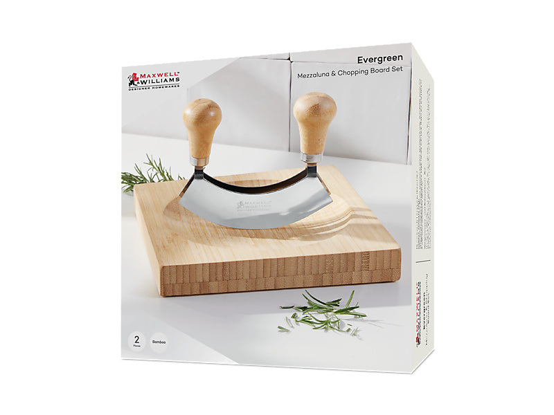 Evergreen Bamboo Mezzaluna Square Gift Boxed