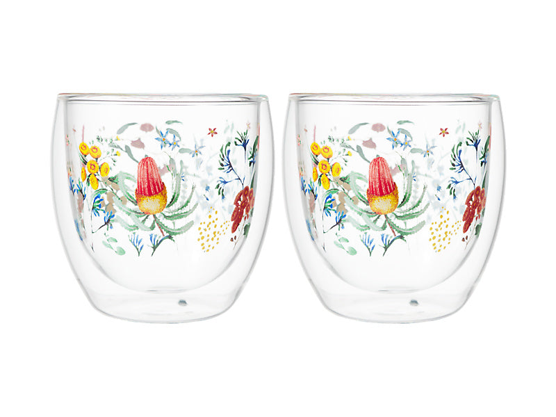 Blend Honey Wattle Double Wall Cup Set of 2 Gift Boxed