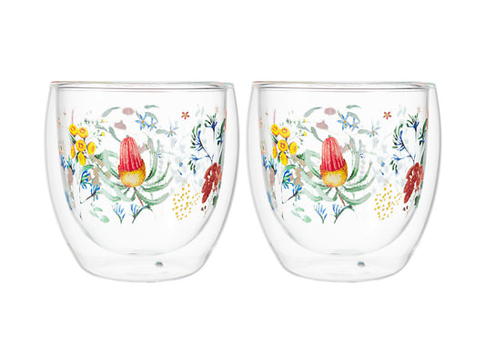 Blend Honey Wattle Double Wall Cup Set of 2 Gift Boxed