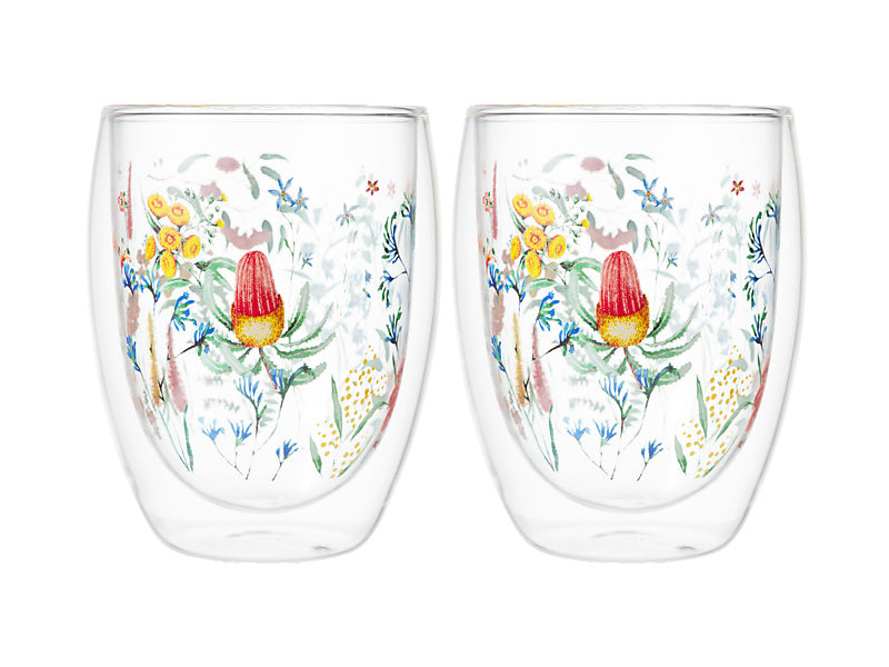 Blend Honey Wattle Double Wall Cup Set of 2 Gift Boxed