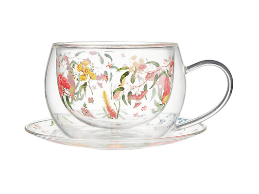Blend Honey Wattle Double Wall Cup & Saucer Gift Boxed