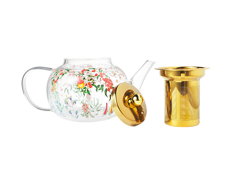 Blend Honey Wattle Teapot With Stainless Steel Infuser Gift Boxed