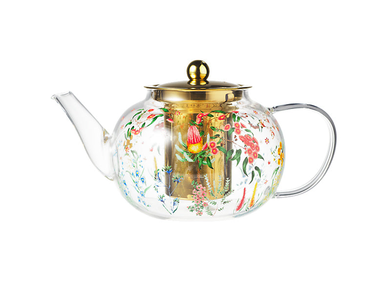 Blend Honey Wattle Teapot With Stainless Steel Infuser Gift Boxed