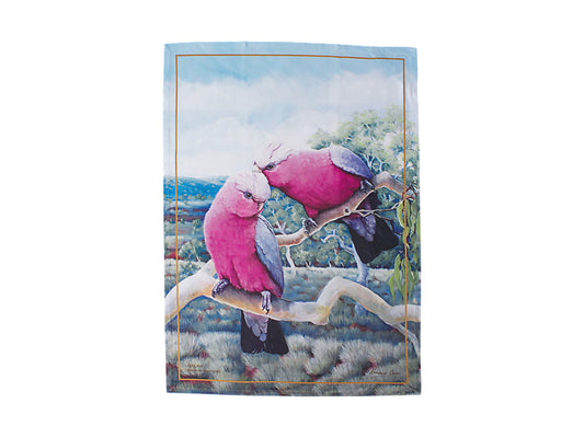 Birds of Australia KC 10yr Anniversary Tea Towel 50x70cm Galah