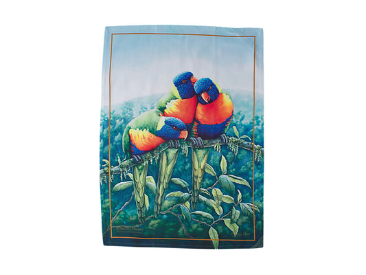 Birds of Australia KC 10yr Anniversary Tea Towel 50x70cm Lorikeet