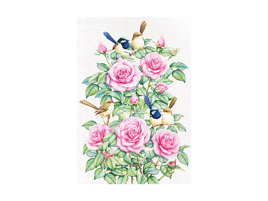 Royal Botanic Gardens - Garden Friends Tea Towel 50x70cm Wren