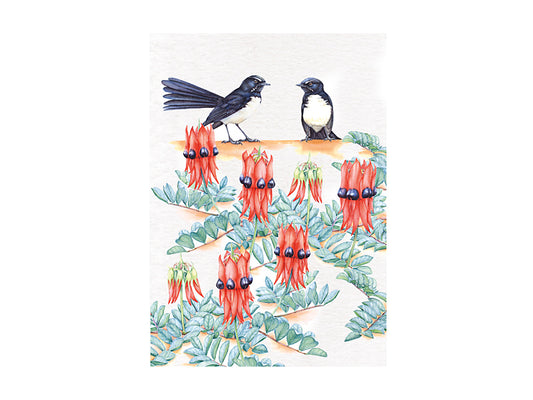 Royal Botanic Gardens - Garden Friends Tea Towel 50x70cm Willy Wag Tail