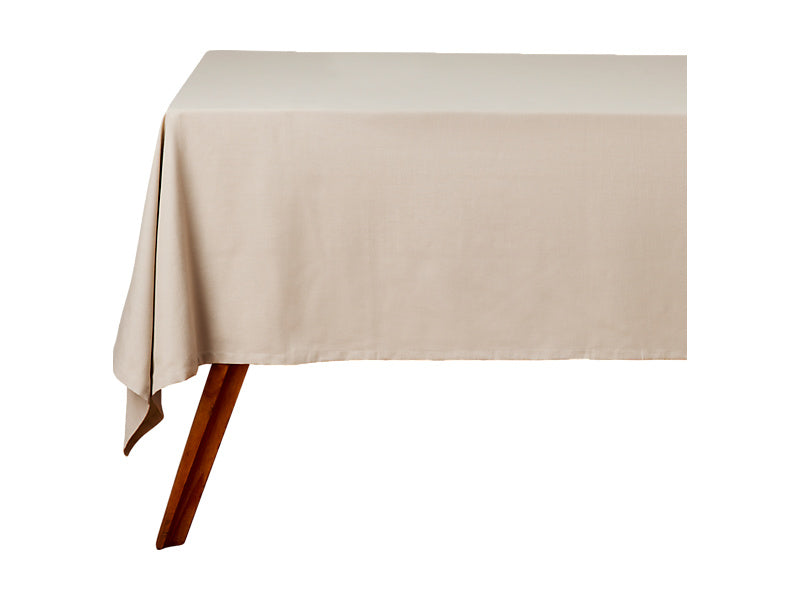 Cotton Classics Rectangular Tablecloth 230x150cm Pebble