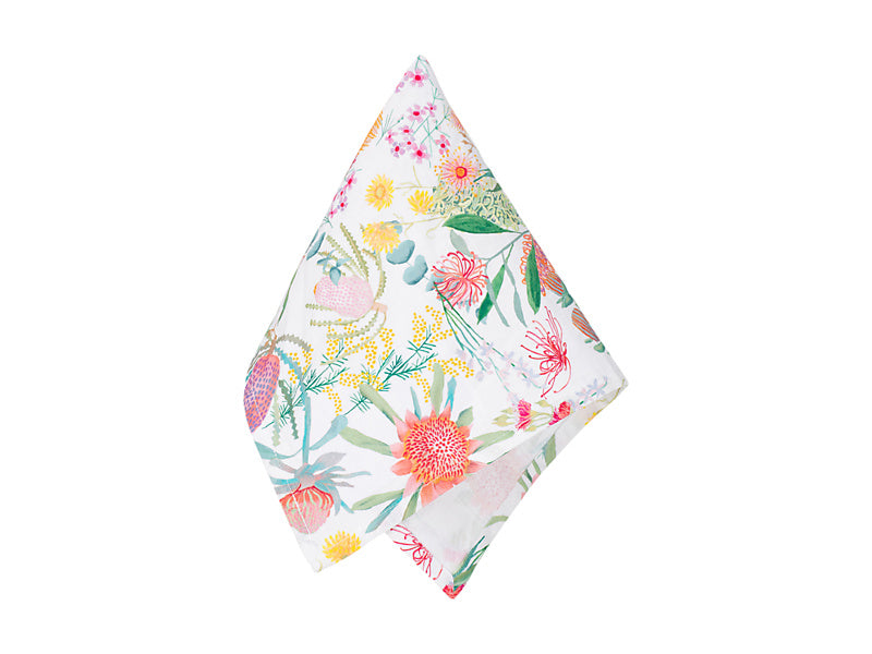 Royal Botanic Gardens Native Blooms Cotton Napkin Set of 4 45x45cm