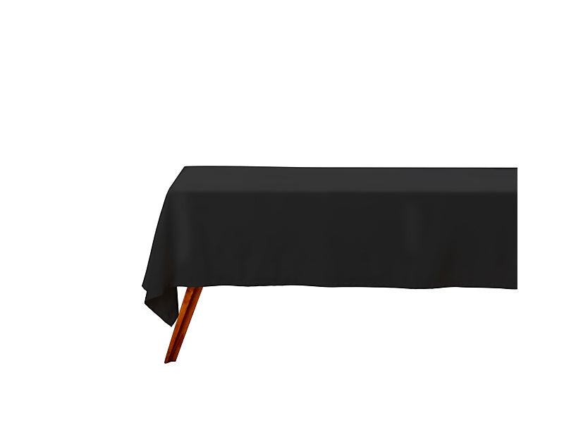 Cotton Classics Rectangle Tablecloth 300x150cm Black