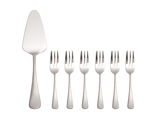 Cosmopolitan Cake Server & Fork 7pc Set Gift Boxed