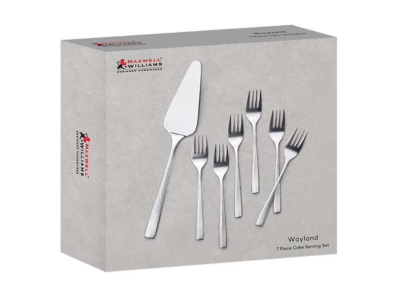 Wayland Cake Server & Fork Set 7pc Gift Boxed