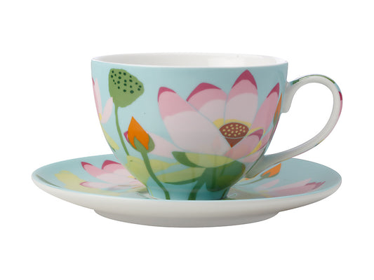 Royal Botanic Gardens Lotus Cup & Saucer 240ML Gift Boxed