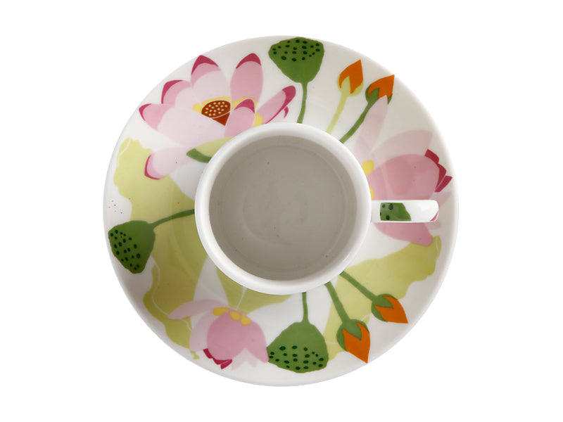 Royal Botanic Gardens Lotus Demi Cup & Saucer 100ML Gift Boxed