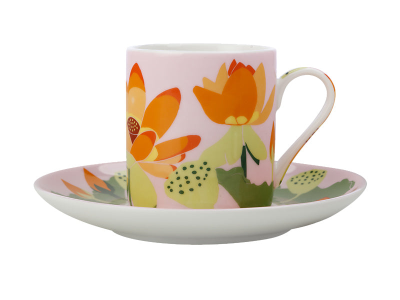 Royal Botanic Gardens Lotus Demi Cup & Saucer 100ML Gift Boxed