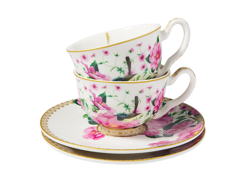 Teas & C's Silk Road Demi Cup & Saucer 85ML Set of 2 Gift Boxed