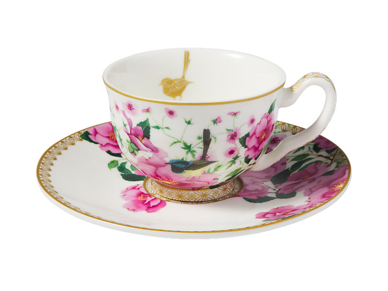 Teas & C's Silk Road Demi Cup & Saucer 85ML Set of 2 Gift Boxed