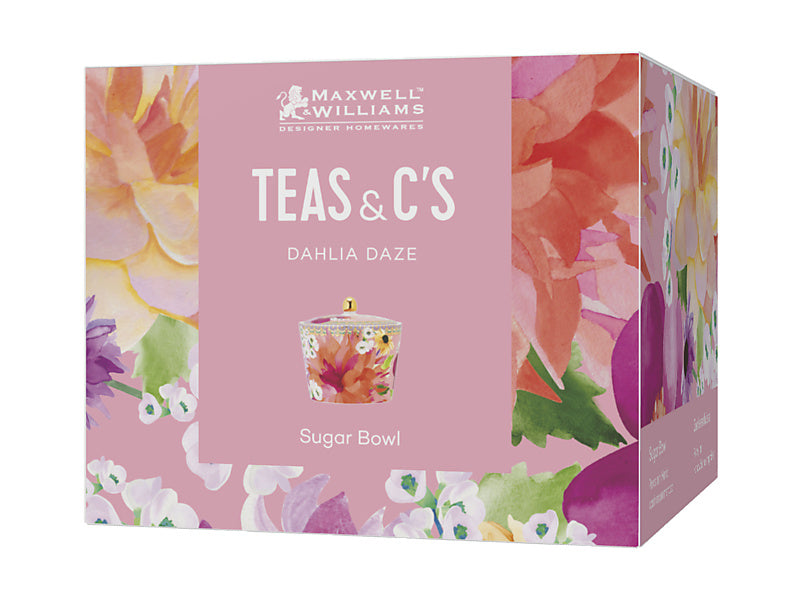 Teas & C's Dahlia Daze Sugar Bowl Pink Gift Boxed