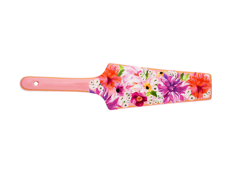 Teas & C's Dahlia Daze Ceramic Cake Server Pink Gift Boxed