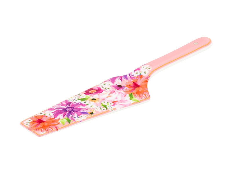 Teas & C's Dahlia Daze Ceramic Cake Server Pink Gift Boxed