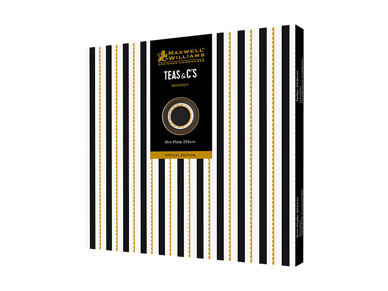 Teas & C's Regency Rim Plate Gift Boxed