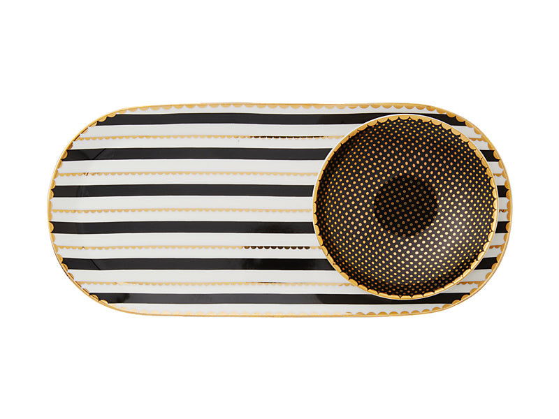 Teas & C's Regency Platter & Dish Set Gift Boxed