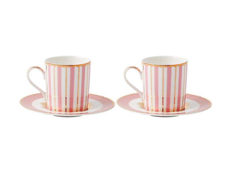 Teas & C's Regency Demi Cup & Saucer Set of 2 Gift Boxed