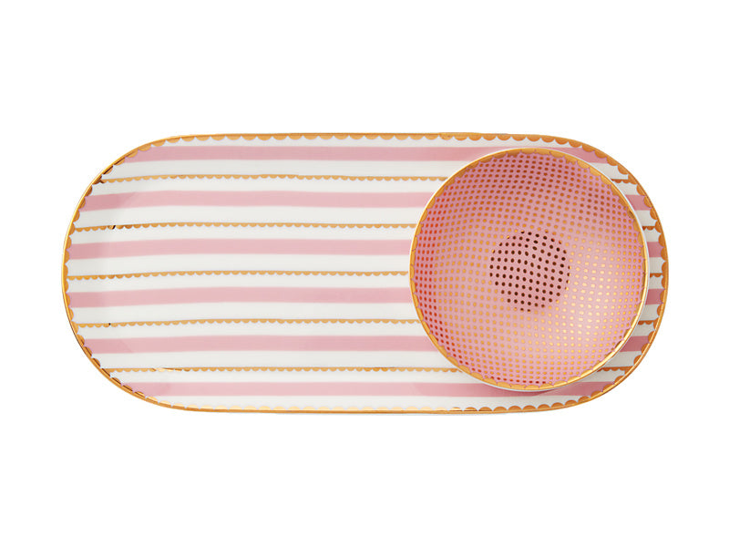 Teas & C's Regency Platter & Dish Set Gift Boxed