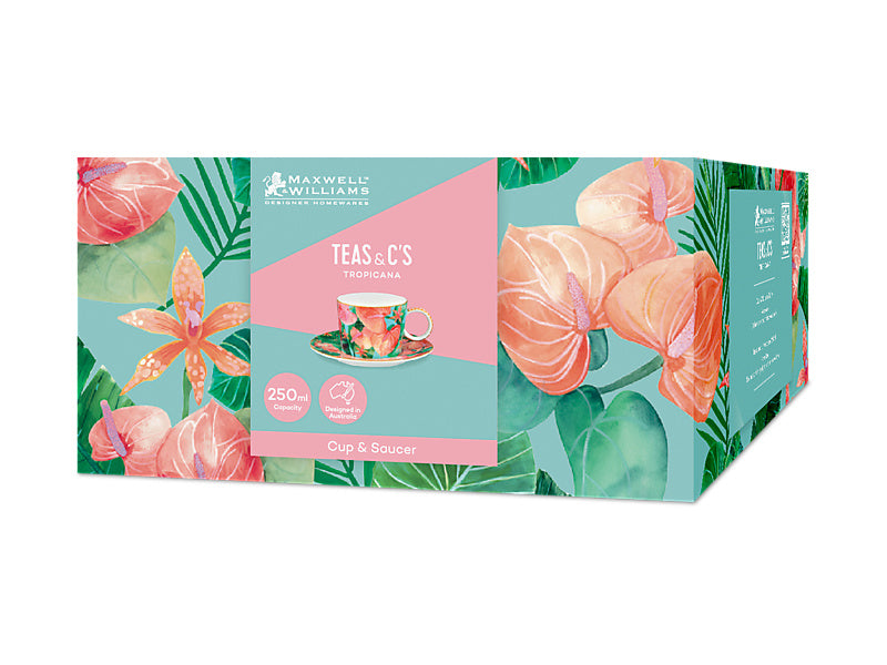 Teas & C's Tropicana Cup & Saucer Gift Boxed