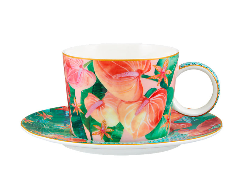 Teas & C's Tropicana Cup & Saucer Gift Boxed