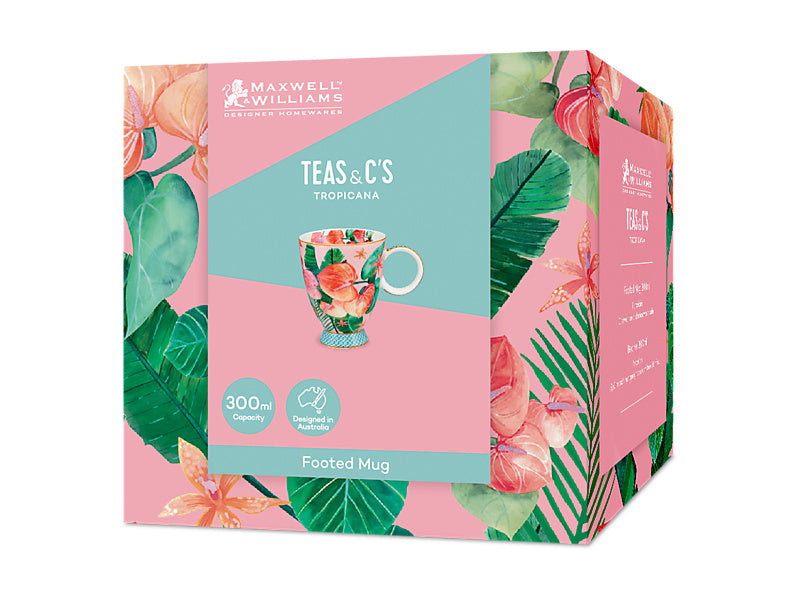 Teas & C's Tropicana Footed Mug Gift Boxed