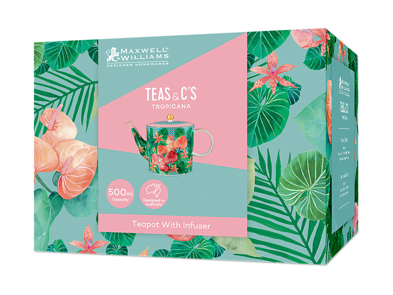 Teas & C's Tropicana Teapot With Infuser Gift Boxed