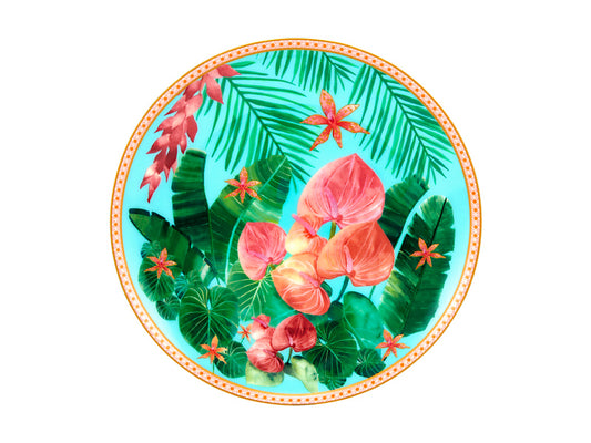 Teas & C's Tropicana Coupe Plate Gift Boxed