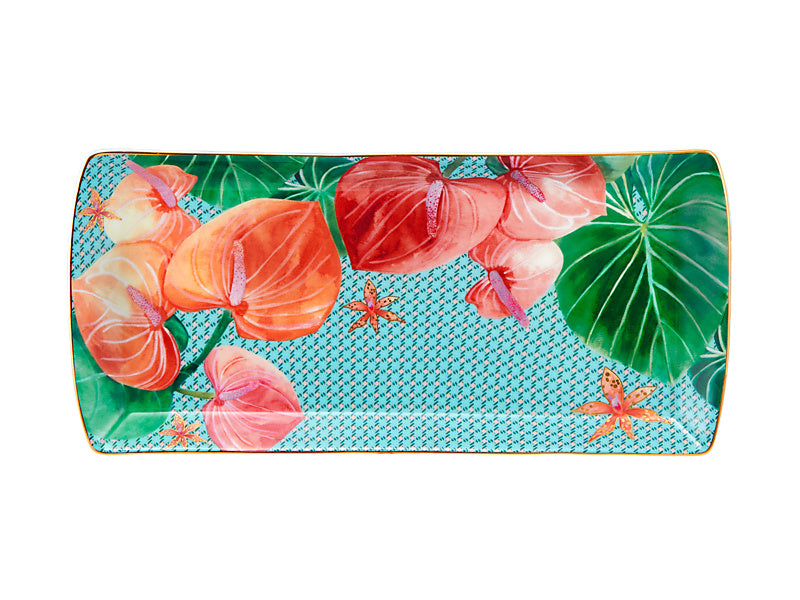 Teas & C's Tropicana Rectangular Platter Gift Boxed