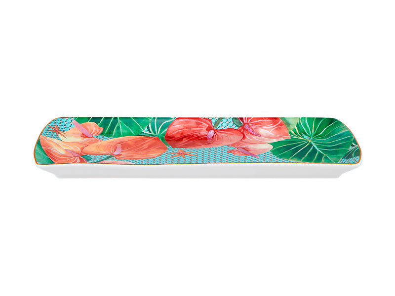 Teas & C's Tropicana Rectangular Platter Gift Boxed