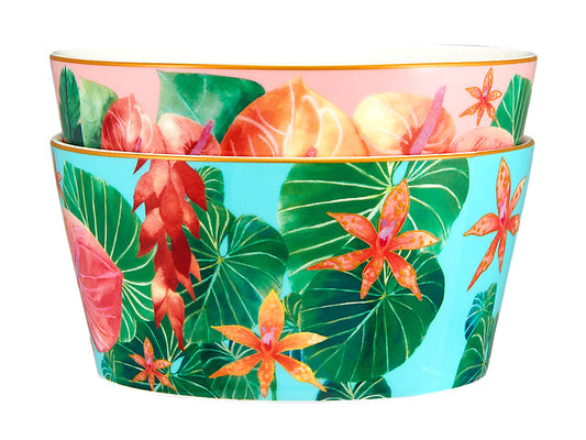Teas & C's Tropicana Bowl Set of 2 Gift Boxed