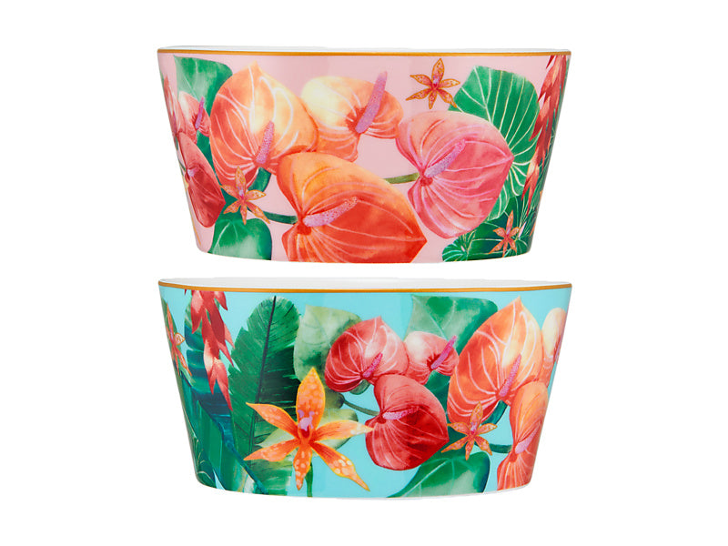 Teas & C's Tropicana Bowl Set of 2 Gift Boxed
