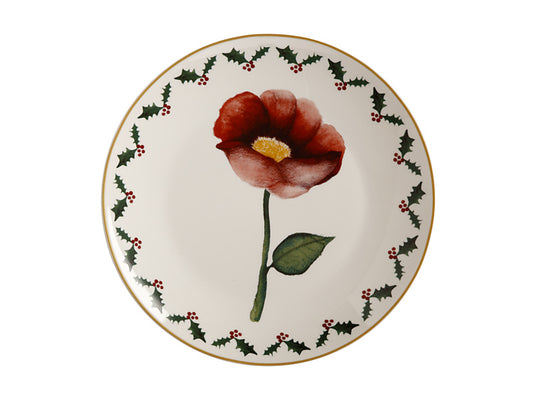 Poinsettia Plate 20cm Field of Poppies Gift Boxed