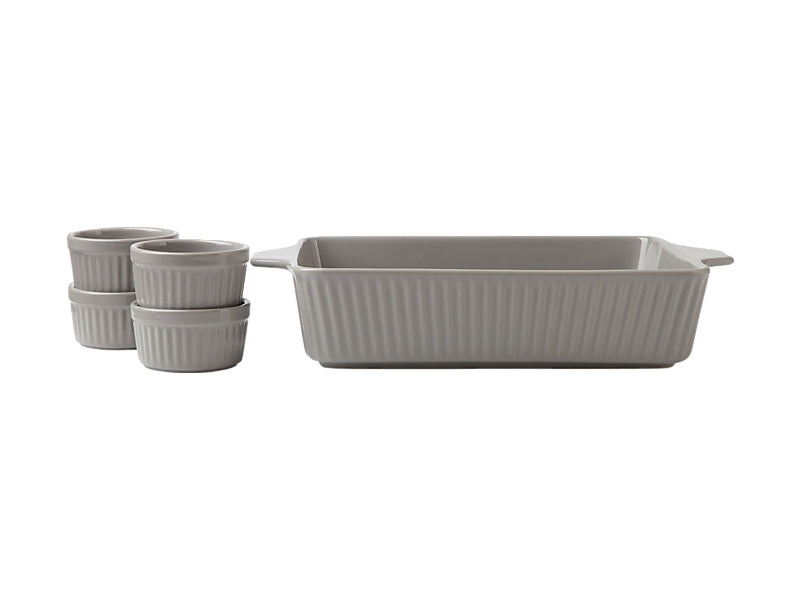 Radiance Bakeware Set 5pc Grey Gift Boxed