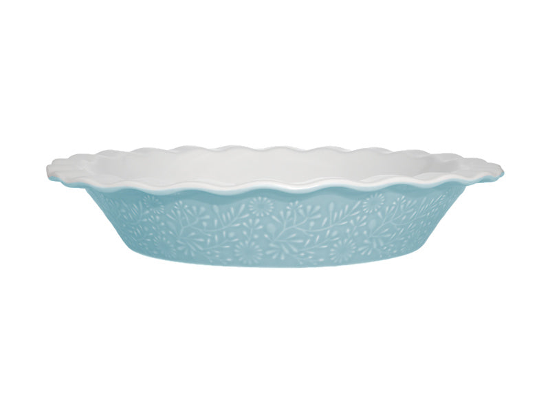 Blooms Fluted Pie Dish Gift Boxed