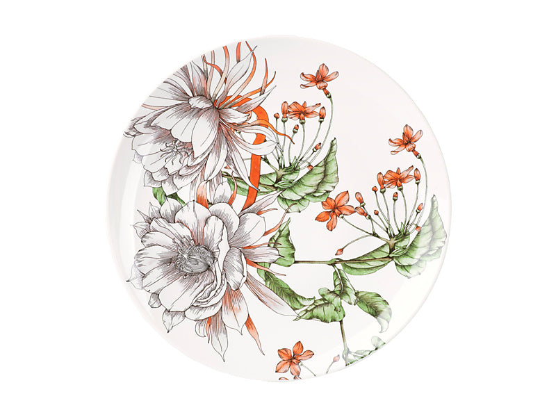 The Blck Pen Night Garden Coupe Dinner Plate 27.5cm Flower