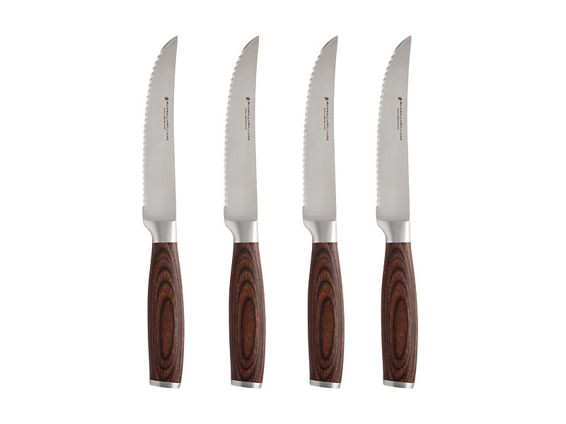 Stanton Steak Knife Set 4pc Wood Gift Boxed