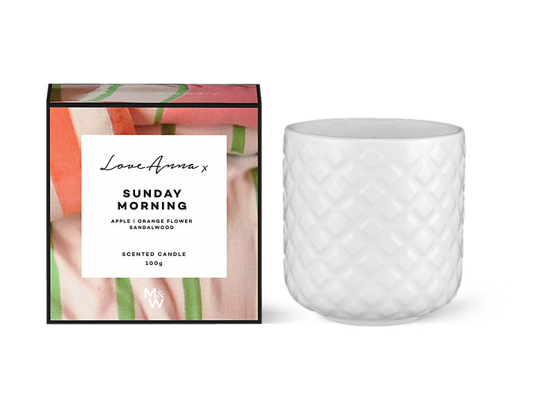 Scentimental Fragrance Candle 100g Sunday Mornings Gift Boxed
