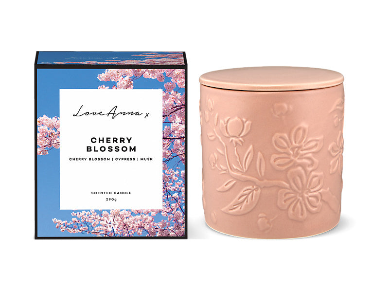 Botanika Fragrance Candle 290g Cherry Blossom Gift Boxed