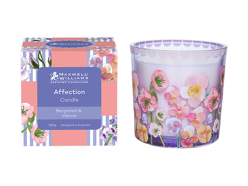 Affection Scented Candle Bergamot & Vetiver 300g Gift Boxed